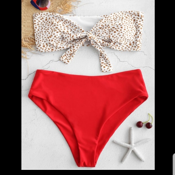 Knot High Waisted Bikini - Picture 1 of 4